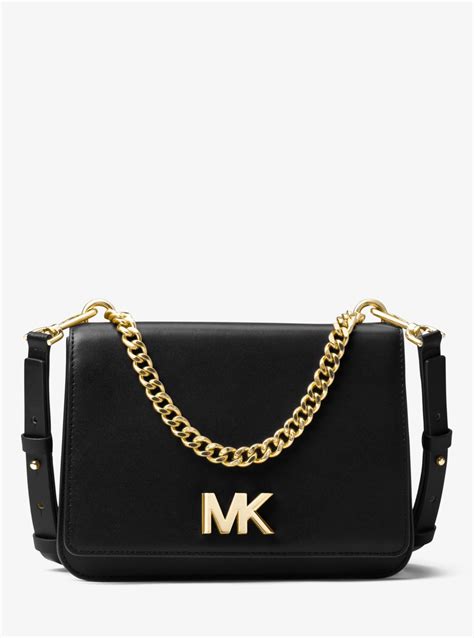 mott bag michael kors black|Mott Large Leather Crossbody Bag .